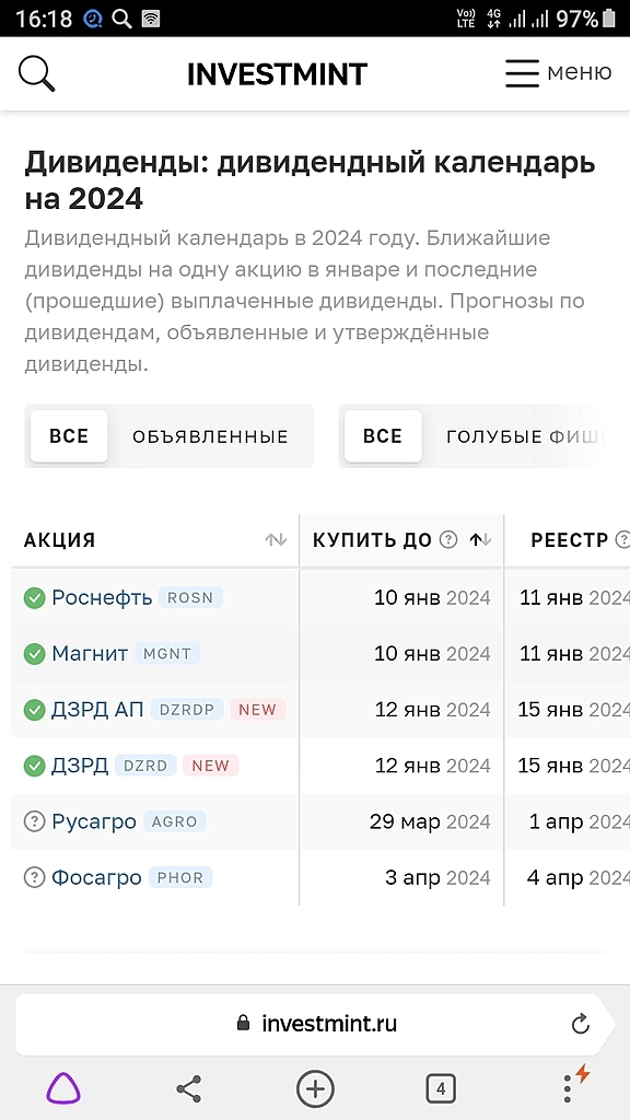 Видимо в РФ дивиденды  не главное