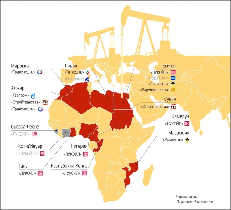 Где в Африке наш нефтегаз.