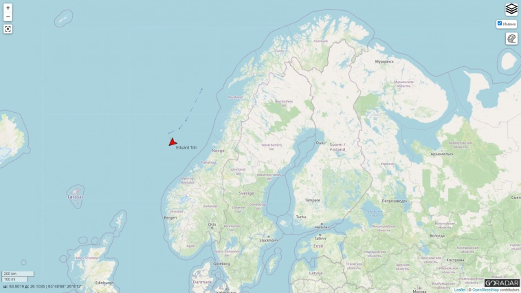Севморпуть похоже закрывается на зиму. Газовозы уходят на юг.