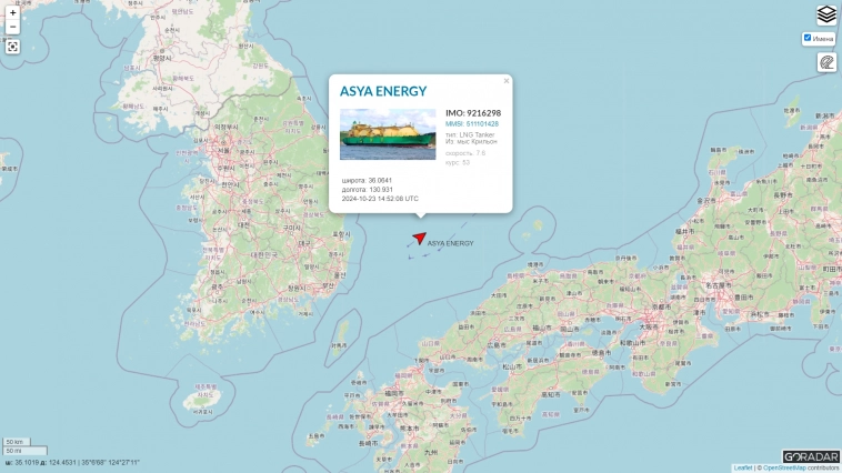 Севморпуть похоже закрывается на зиму. Газовозы уходят на юг.