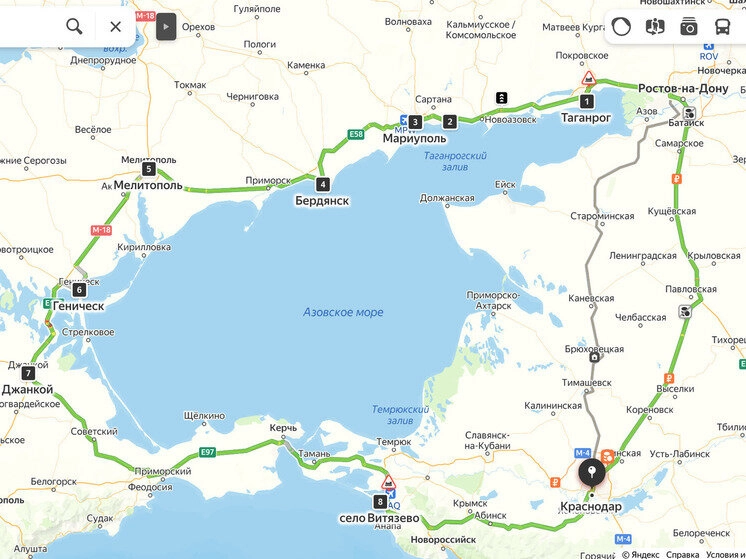 Чем поездка в Крым через ДНР, Запорожье и Херсонщину отличается от привычного пути через Керченский пролив