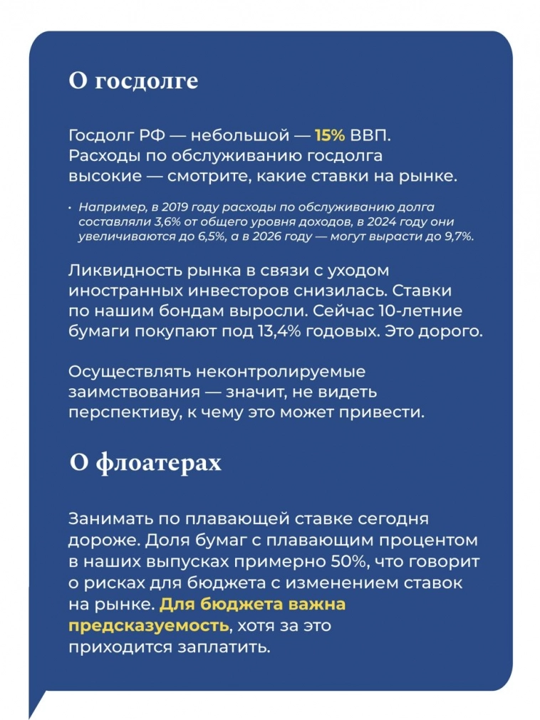 Минфин будет наполнять долговой рынок, только классикой, доля флоатеров в портфеле регулятора — 50%, а это риск для бюджета