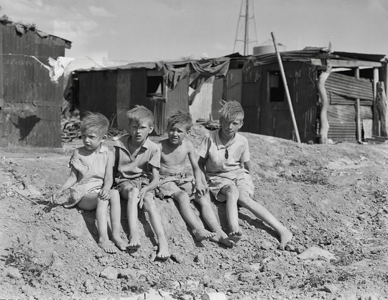 Дети сельхозработников в Оклахоме (май 1937)