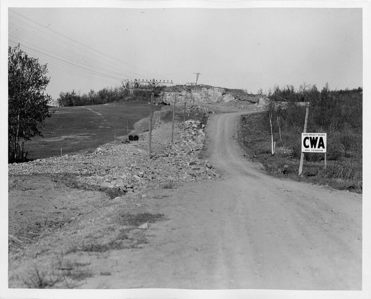 Проект CWA по выпрямлению дороги в Миннесоте (1934)