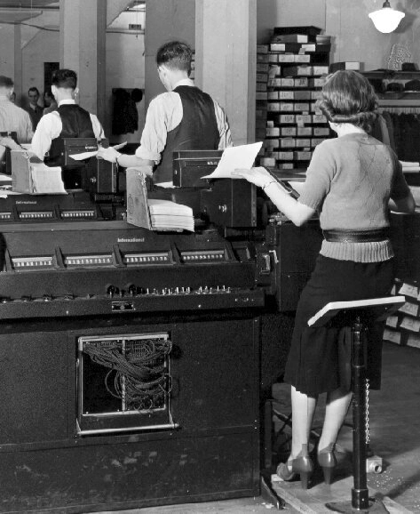 Табуляторы IBM в SSA (Балтимор, ок. 1936)