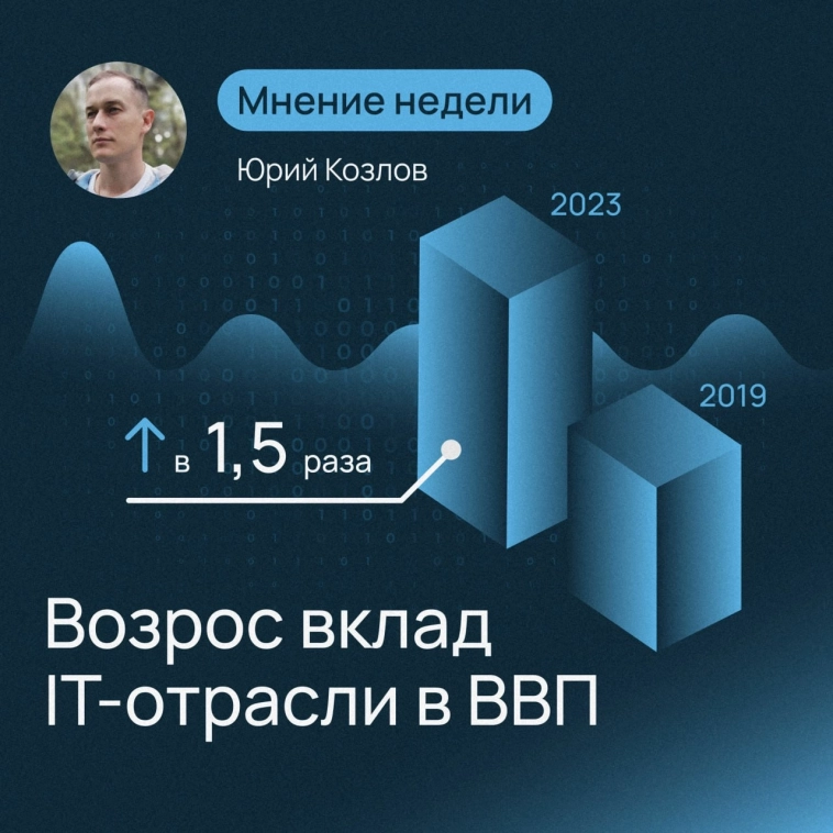 Мнение недели: Юрий Козлов про возросший вклад IT-отрасли в ВВП