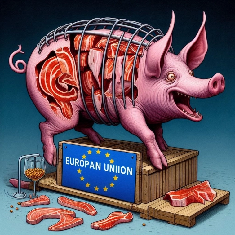 Рус свинье не товарищ:  РФ вряд ли сможет занять тёплое местечко, после запрета импорта свинины из ЕС в Китай
