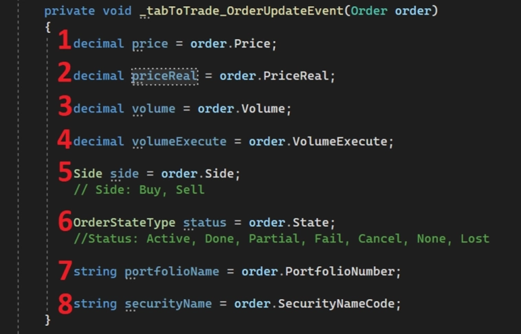 События обновления ордеров и трейдов по ним. BotTabSimple #4