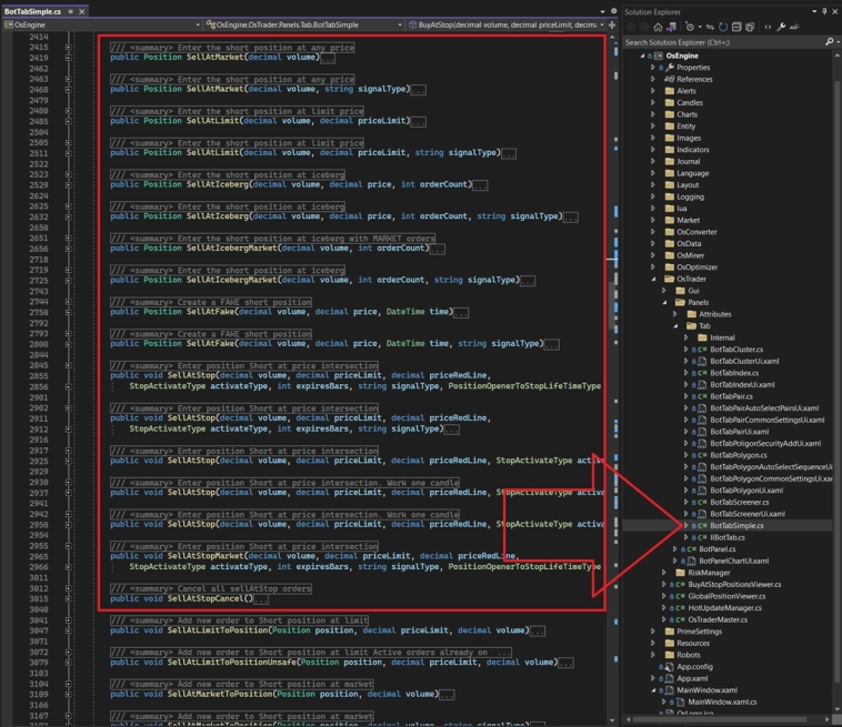 Торговые методы для открытия позиций. BotTabSimple #12