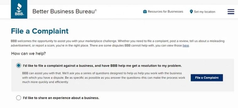 Установили приложение Freewallet из AppStore? Подайте жалобу через Better Business Bureau