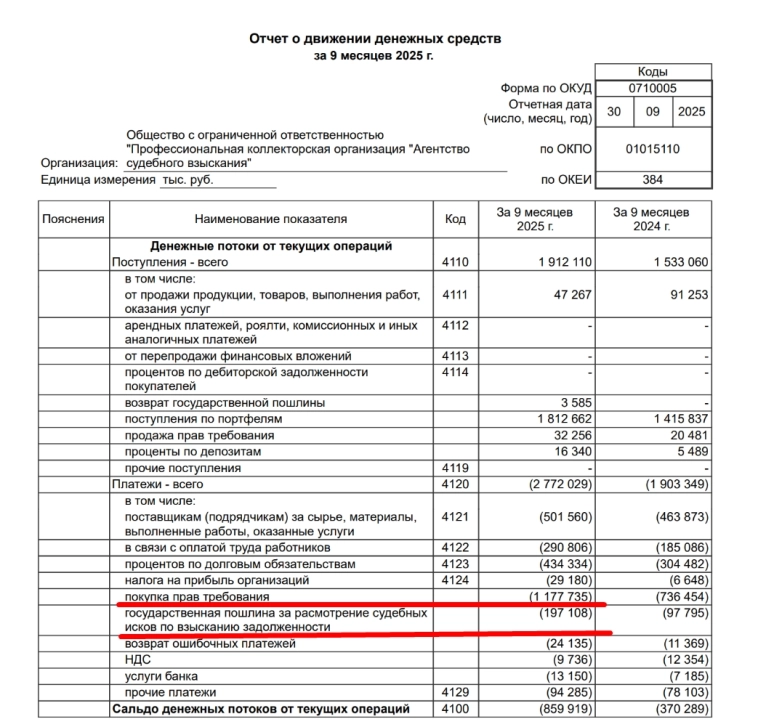 Познаём нюансы финансовой отчетности РСБУ коллекторской организации на примере АСВ.