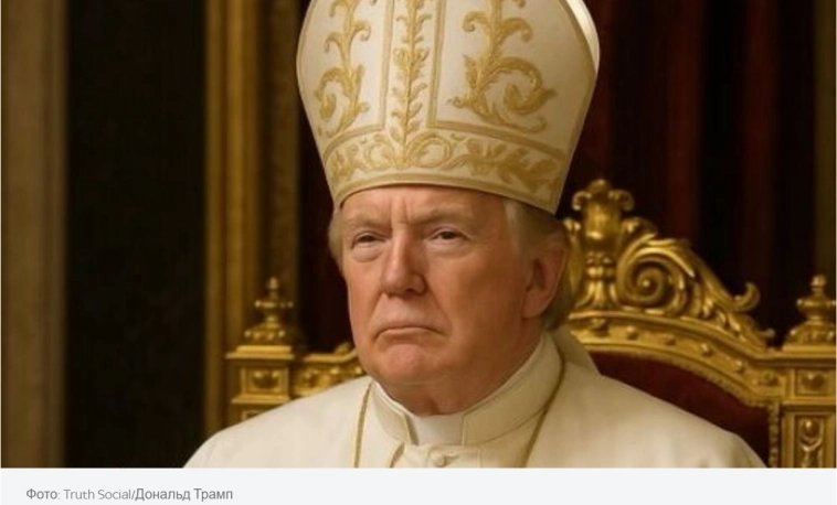 Трамп опубликовал в в Truth Social искусственное изображение себя в качестве Папы Римского