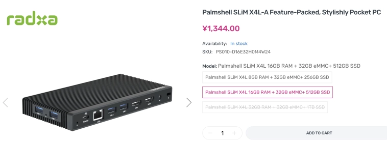 Лучший одноплатный компьютер Palmshell SLiM X4L 16GB RAM + 32GB eMMC+ 512GB SSD для сбора и анализа биржевых данных