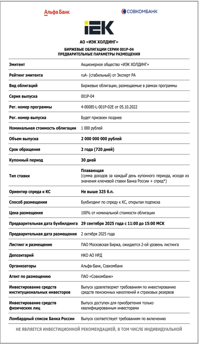 Новый выпуск облигаций от эмитента с хорошей историей и «стабильным» рейтингом? Разбираем облигиции ИЭК Холдинг
