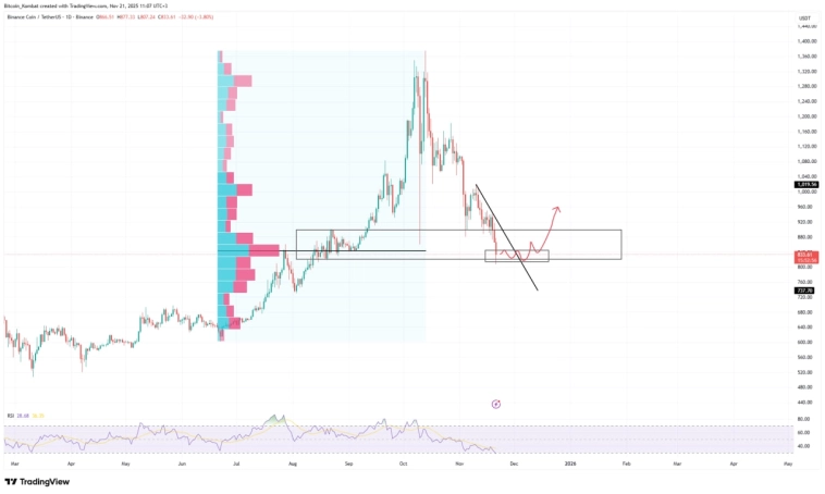 Прогноз курса BNB после обвала криптовалют.