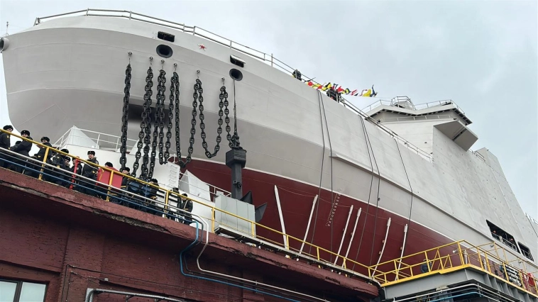 Адмиралтейские верфи спустили на воду патрульный корабль ледового класса «Николай Зубов»....