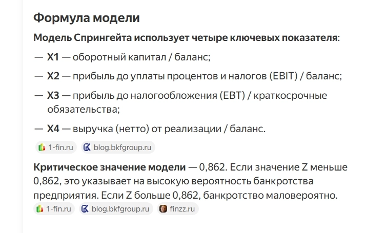 Матчасть: Модель Гордона Спрингейта....