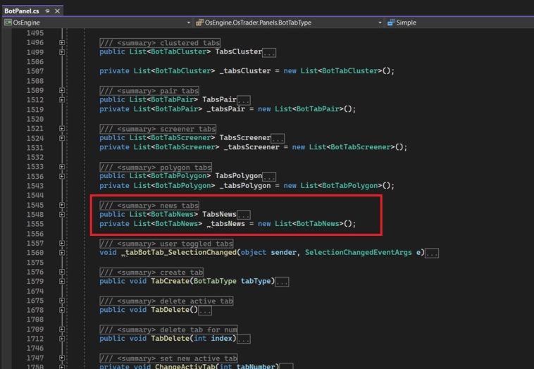 Создание источника. BotPanel. Механизм создания источника в роботе. Источники робота OsEngine #13