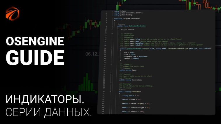 Серии данных индикаторов в OsEngine. Индикаторы OsEngine #4