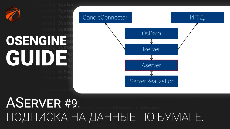 AServer #9. Подписка на данные по бумаге. Коннекторы к OsEngine #71