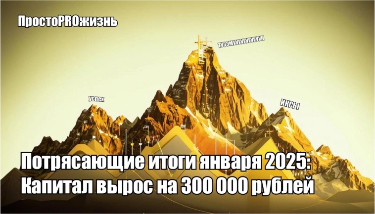 Потрясающие итоги января 2025: Капитал вырос на 300 тысяч рублей Потрясающие итоги января 2025: Капитал вырос на 300 тысяч рублей