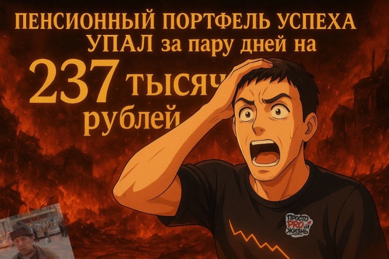 Пенсионный портфель успеха упал за пару дней на 237 тысяч рублей Пенсионный портфель успеха упал за пару дней на 237 тысяч рублей