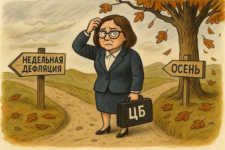 🔻 Недельная дефляция — временное затишье? ЦБ на распутье перед осенью 🔻 Недельная дефляция — временное затишье? ЦБ на распутье перед осенью
