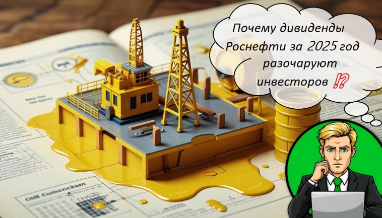 Почему дивиденды Роснефти за 2025 год разочаруют инвесторов ⁉️ Почему дивиденды Роснефти за 2025 год разочаруют инвесторов ⁉️