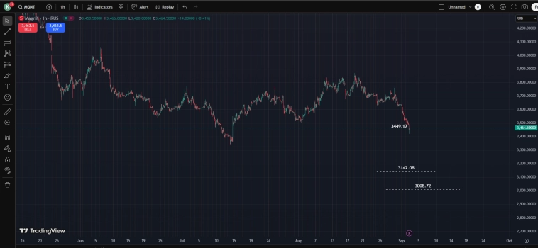 Ну ка бандиты признавайтесь ! Кто Магнит ушатал ? Target Price 02.09.25 - 3008.72rub