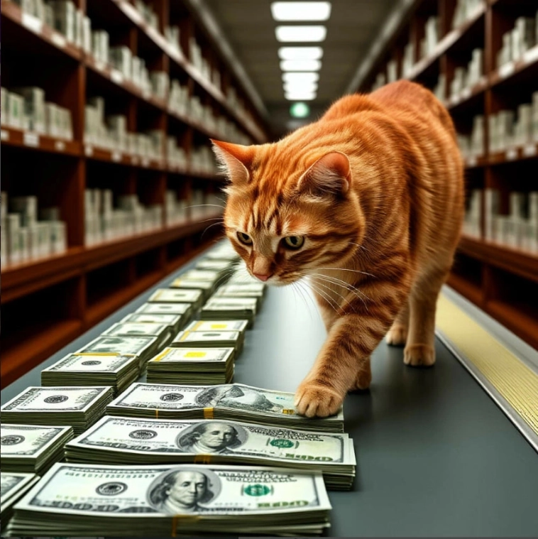 Деньги под кошачьим присмотром
