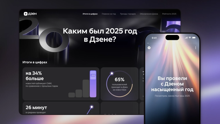 Дзен подводит итоги 2025 года Дзен подводит итоги 2025 года