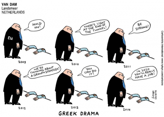 Кризис в Европе - карикатурки