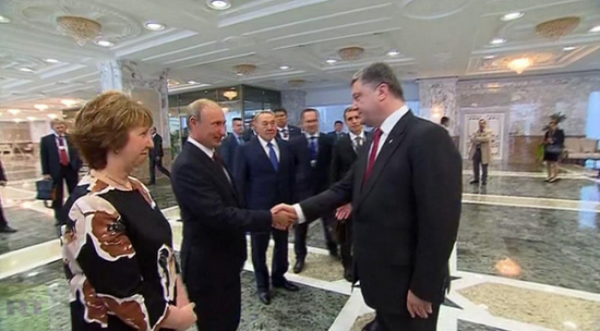 встреча Путин-Порошенко началась