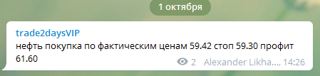 brent обзор  плана торговли и результаты