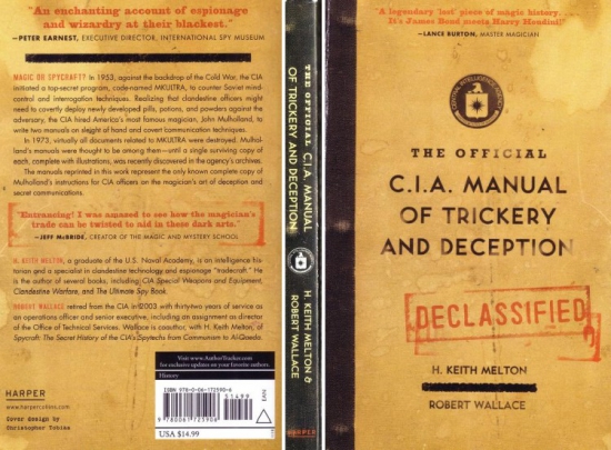 ЦРУ: официальная методичка по обману (CIA Manual of Trickery and Deception)