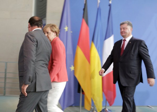 В понедельник в Берлине встретились Германия, Франция и Украина.
