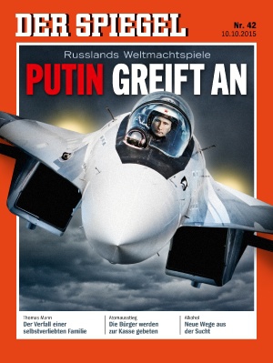 Пропаганда: журнал der Spiegel, N42  "Российские игры в мировое господство ПУТИН НАПАДАЕТ"