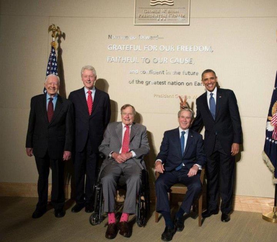 Фото дня: все живые американские президенты вместе