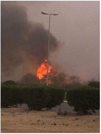На ZH пишут, что взрывом якобы уничтожен нефтепровод в Саудовской Аравии