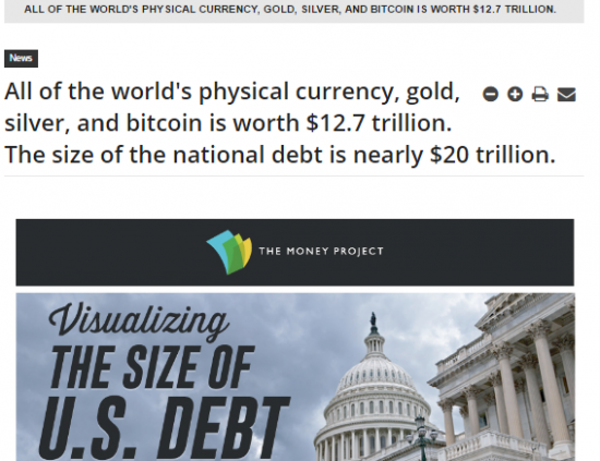 И снова долг США. Он больше всех богатств мира вообще всех. Полностью)))