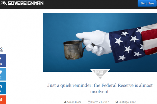 Федеральный Резерв — почти банкрот. Пояснение подробней некуда)