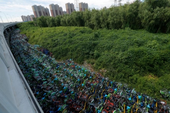 Крах велосипедного Uber,а в Китае.