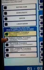 Машины для голосования в США не дают избирателям голосовать за Обаму.