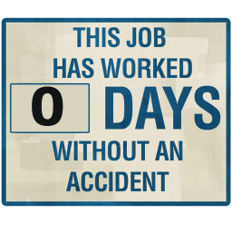 This job has worked 0 days without an accident