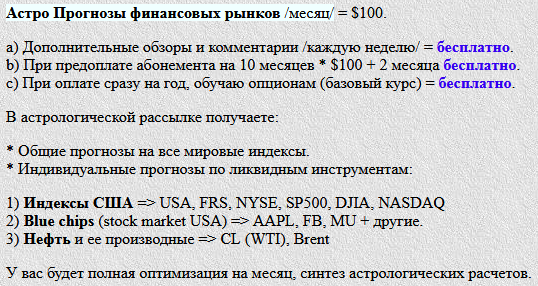 В продолжение темы: "Новый формат астро рассылки".