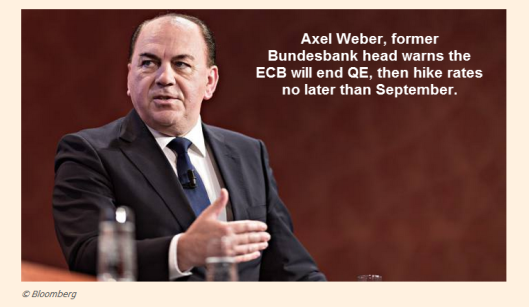 Аксель Вебер: ЕЦБ завершит QE и повысит ставку к сентябрю 2017 года