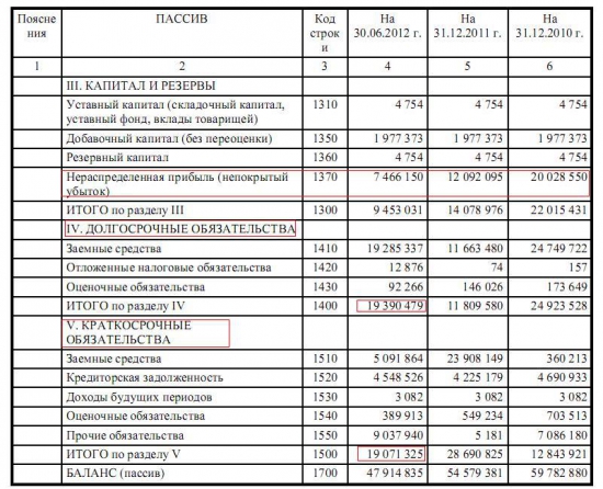 Разбор компании ОАО "НГК "Славнефть"