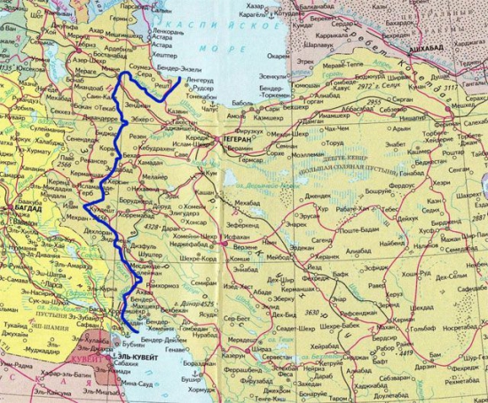 Россия и Иран планируют проложить судоходный канал из Каспия в Персидский залив