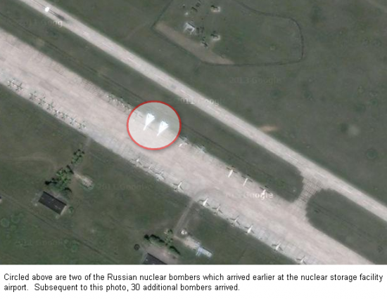 Россия перебросила 30 бомбардировщиков в воронеж