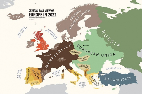 Карта Европы в 2022